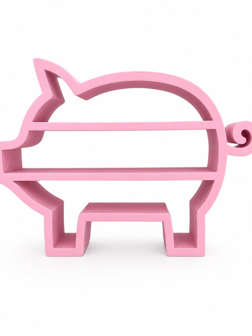 Pink Pig Shelf | Farmhouse Decor